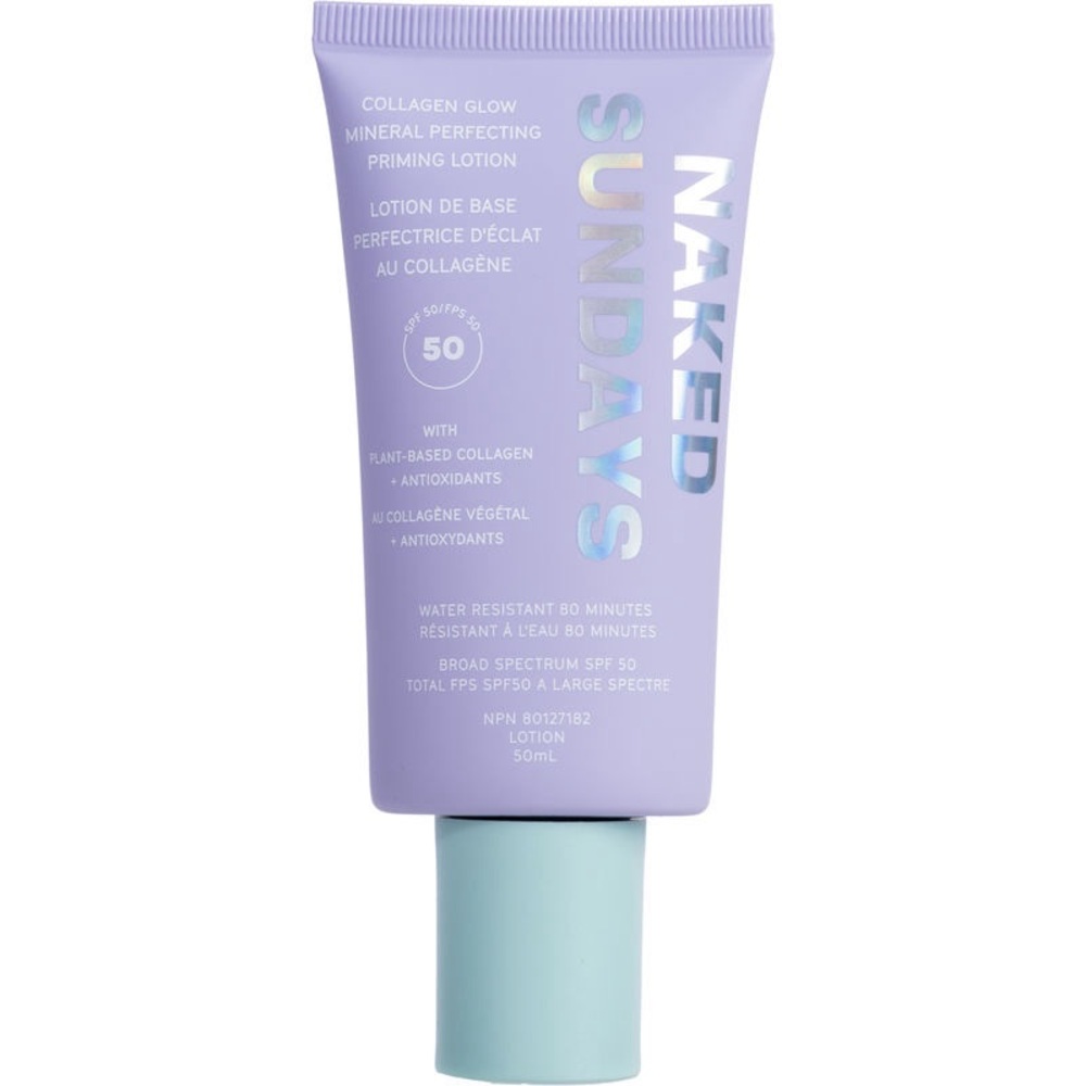 Naked Sundays SPF 50+ Collagen Glow 100% Mineral Perfecting Priming Lotion